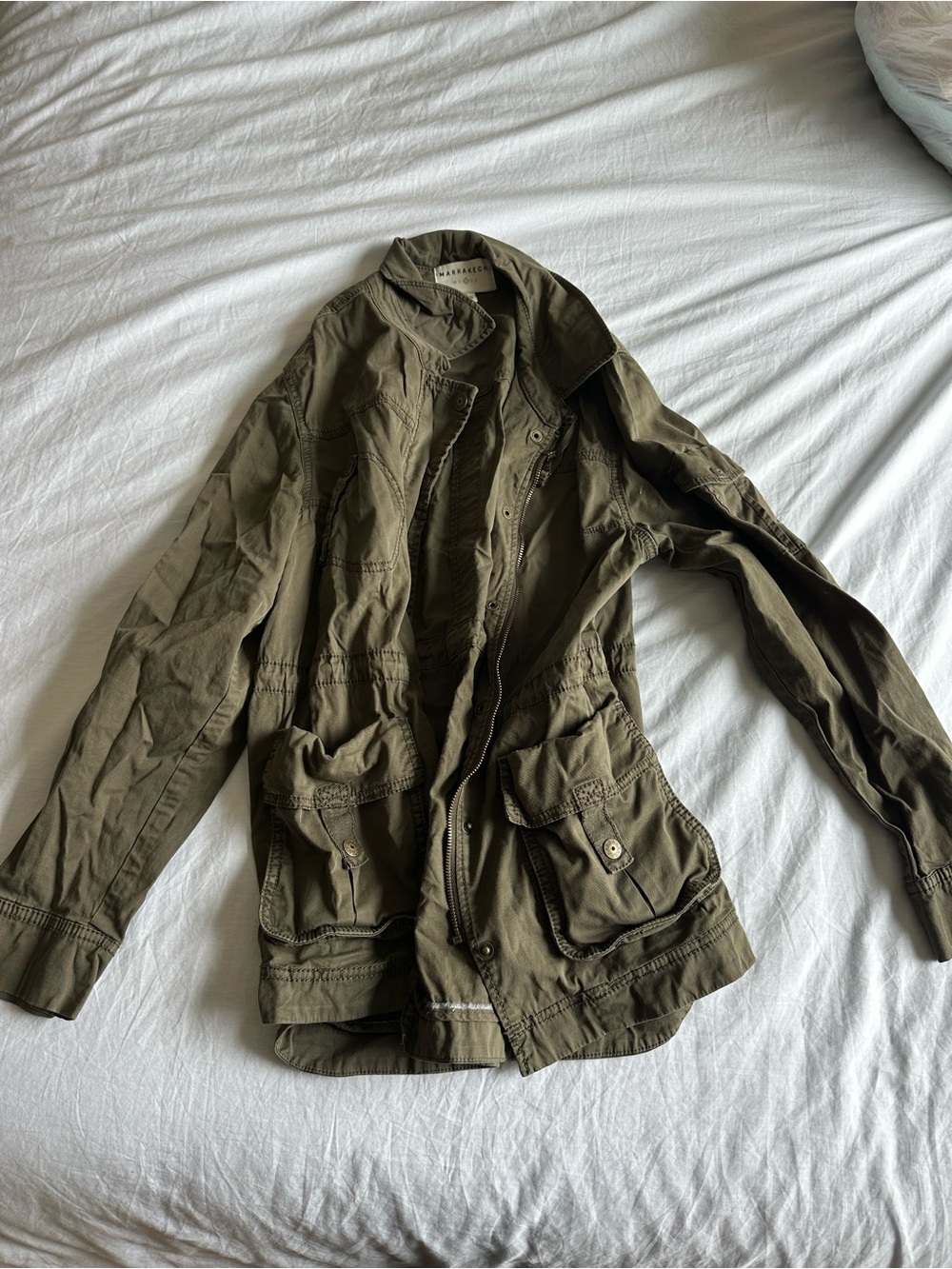 Men's Olive Field Jacket - Unbranded